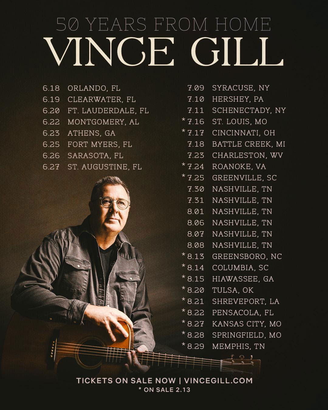 VINCE GILL’S DOWN AT THE BORDERLINE OUT THIS FRIDAY