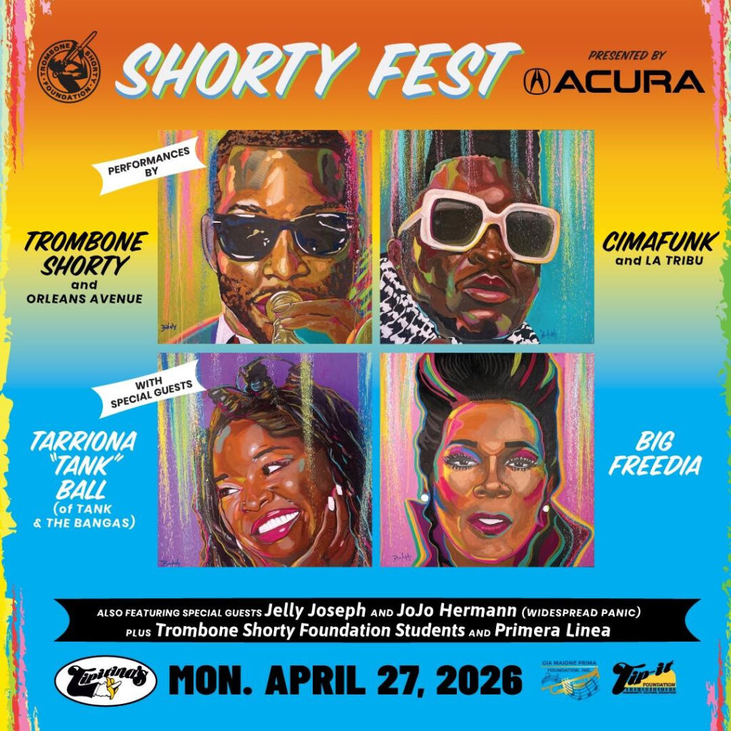 Shorty Fest Presented by Acura Returns to Tipitina’s April 27 With Trombone Shorty, Cimafunk & More
