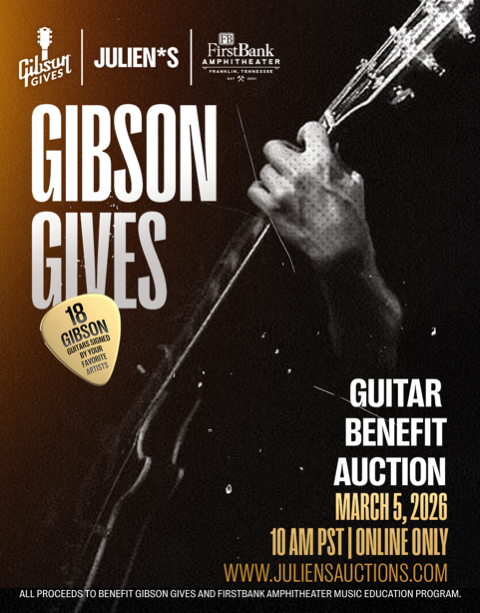 Julien’s Auctions & Gibson Gives Announce Star-Studded Charity Guitar Auction