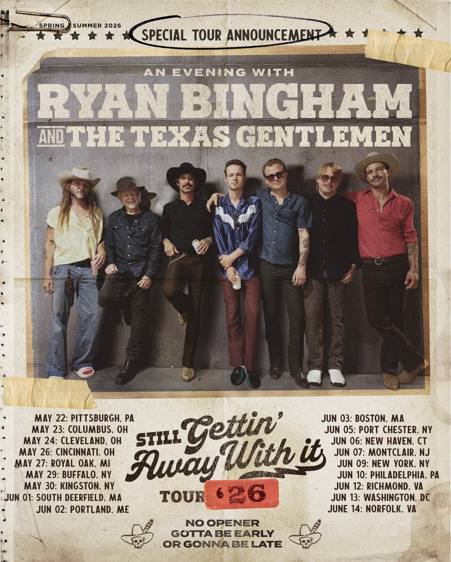Ryan Bingham Shares “Twist The Knife” with The Texas Gentlemen, Announces 2026 Tour