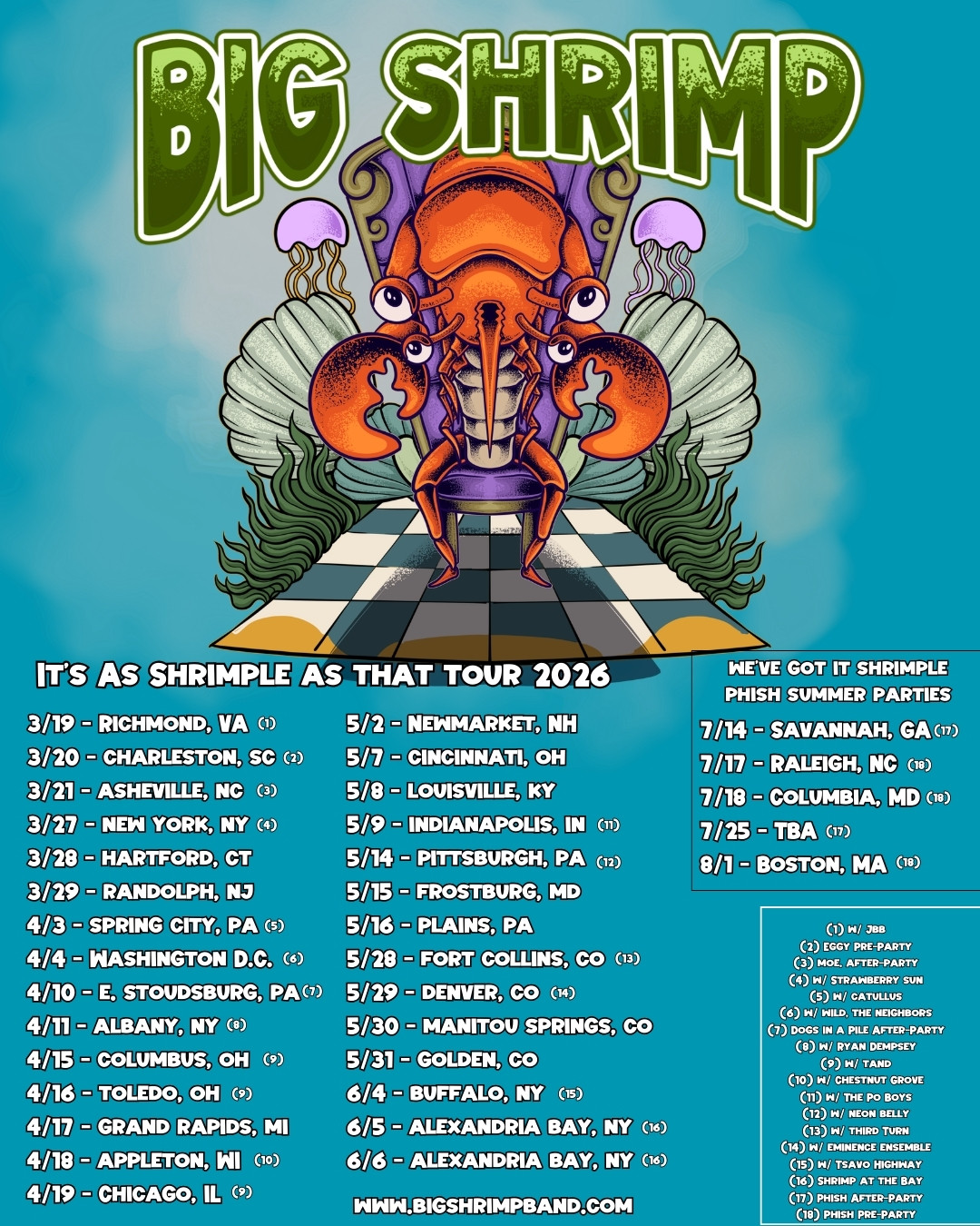 Big Shrimp Announces “It’s As Shrimple As That Tour 2026”