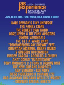 Jazz Aspen Snowmass (JAS) Announces 2026 June Experience Line-Up