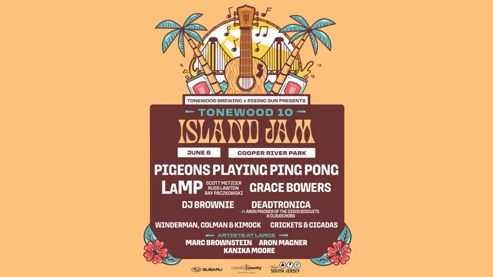 Tonewood Brewing Celebrates Ten Years With “Tonewood 10: Island Jam” Featuring Pigeons Playing Ping Pong, LaMP, Grace Bowers And Many More