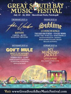 Great South Bay Music Festival Returns to Patchogue July 23–26, 2026 with My Morning Jacket, Sublime, Govt. Mule and More