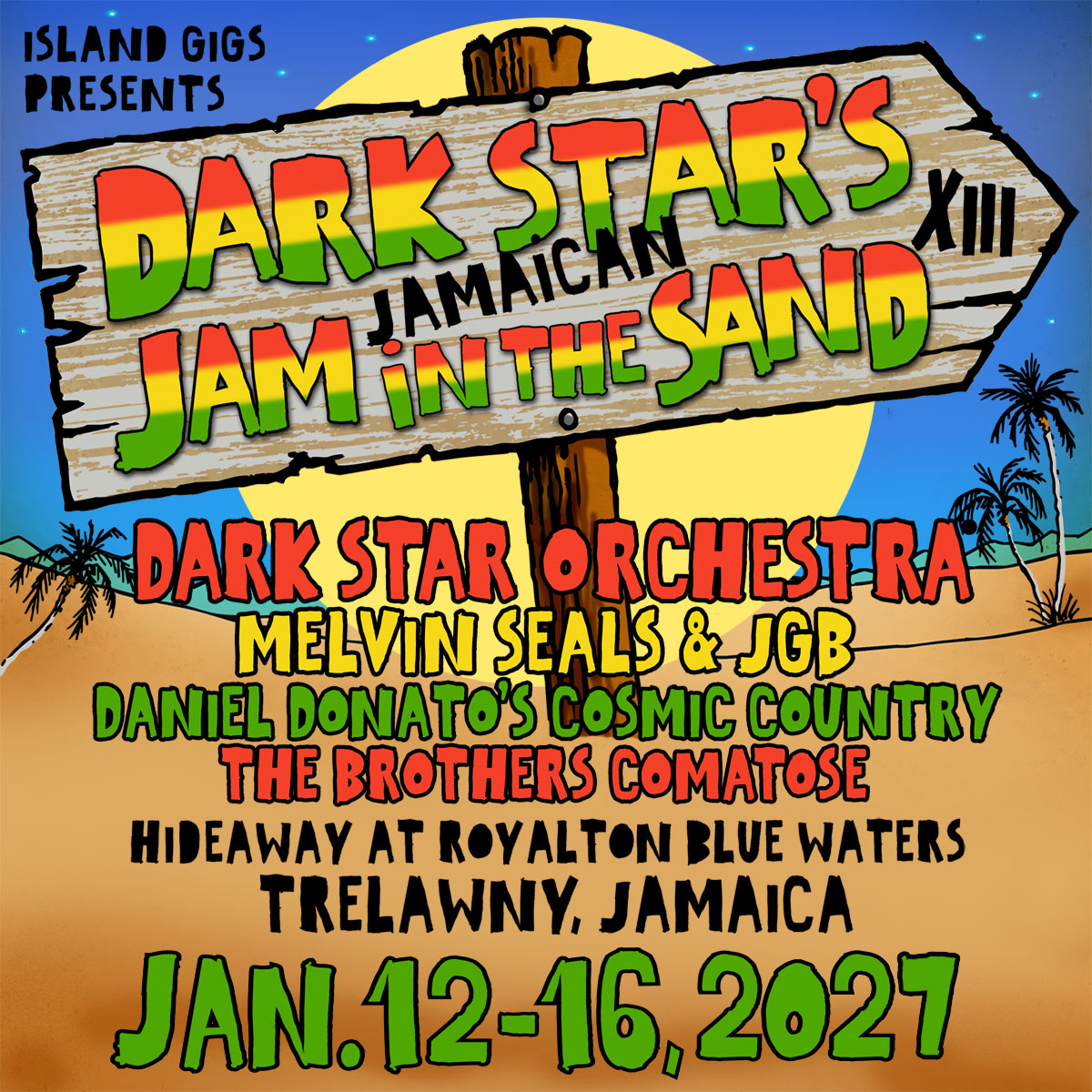 Dark Star Orchestra Announces the Return of Jam in the Sand for January 2027 in Jamaica