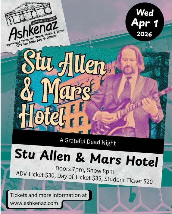 Grateful Dead Nights Lead Ashkenaz Spring 2026 Lineup in Berkeley