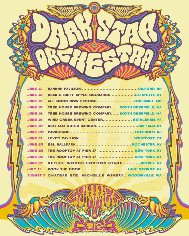 Dark Star Orchestra Announces 2026 Summer Tour with Iconic Venues and Festival Appearances