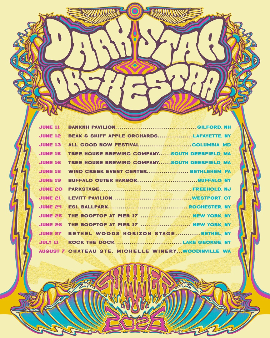 Dark Star Orchestra Announces 2026 Summer Tour with Iconic Venues and Festival Appearances