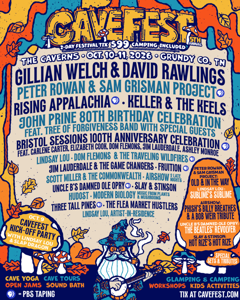 Gillian Welch & David Rawlings Lead CaveFest 2026 at The Caverns