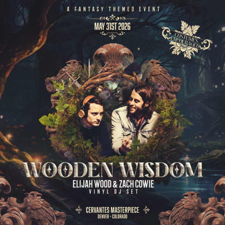 Elijah Wood Brings Wooden Wisdom Vinyl DJ Experience to Cervantes’ Ballroom
