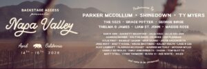 Backstage Access Presents: Napa Valley Expands Artist Lineup