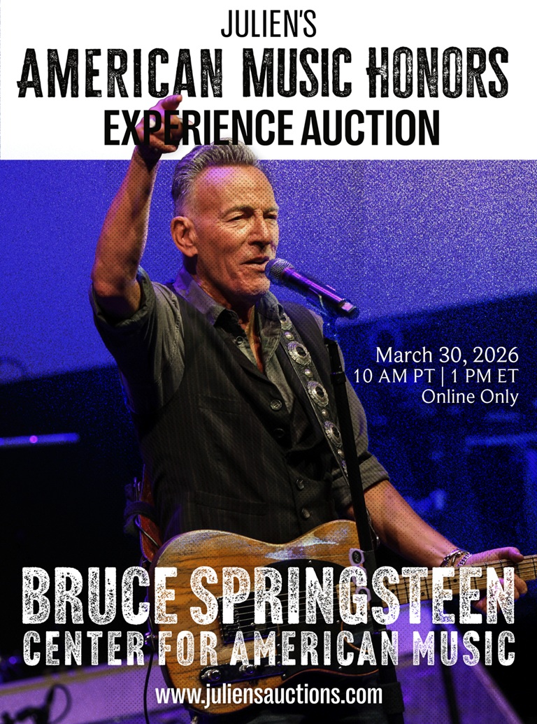 Experience American Music Honors: Julien’s Announces Benefit Auction for Bruce Springsteen Center