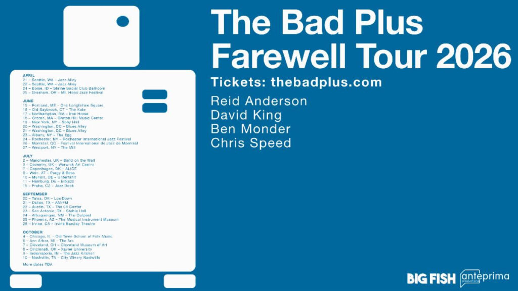 The Bad Plus Add Dates to Farewell Tour
