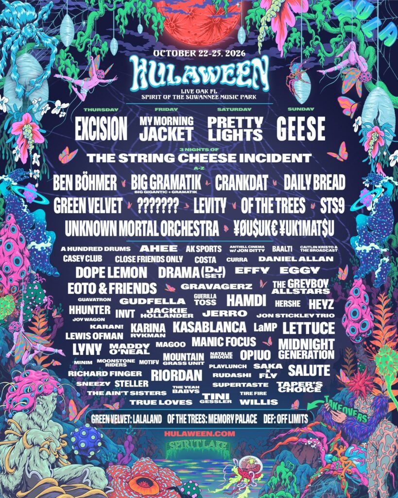 Suwannee Hulaween 2026 Announces Lineup