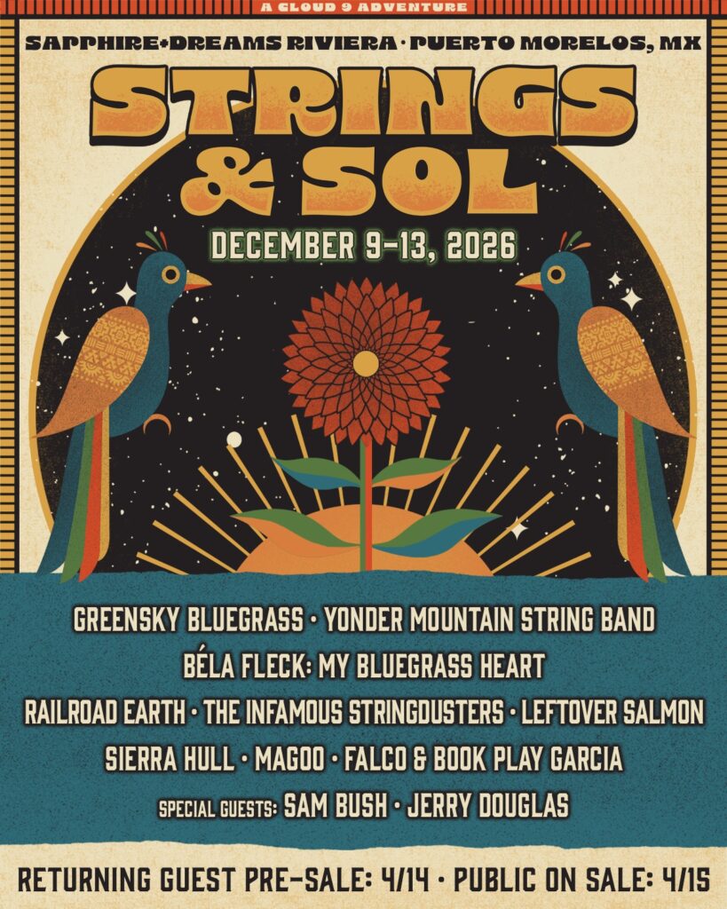 Strings & Sol 2026 Returns to Mexico with Greensky Bluegrass, Yonder Mountain & All-Star Lineup