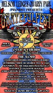 Grateful Fest 2026 Returns to Nelson Ledges Quarry Park July 24-26