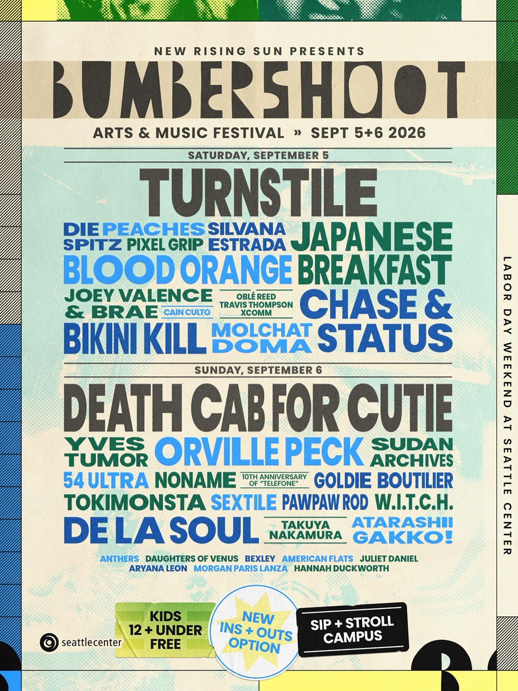 Bumbershoot 2026 Unveils Lineup with Death Cab for Cutie, Turnstile, Japanese Breakfast