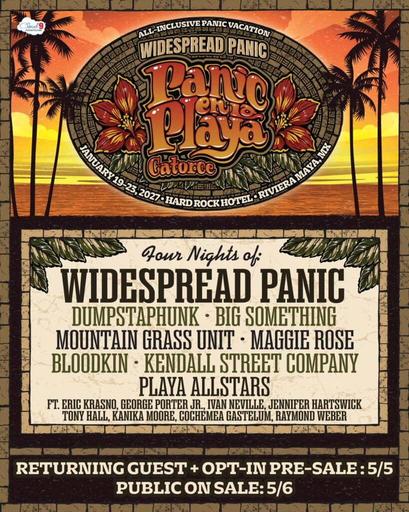 Widespread Panic Announces Panic En La Playa 2027 in Riviera Maya