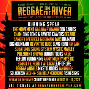 Reggae on the River 2026 Final Lineup Announced for Humboldt County Return
