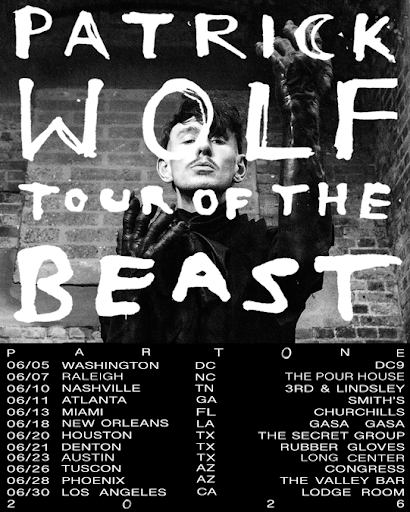 Patrick Wolf Announces 2026 “Tour Of The Beast” U.S. Dates