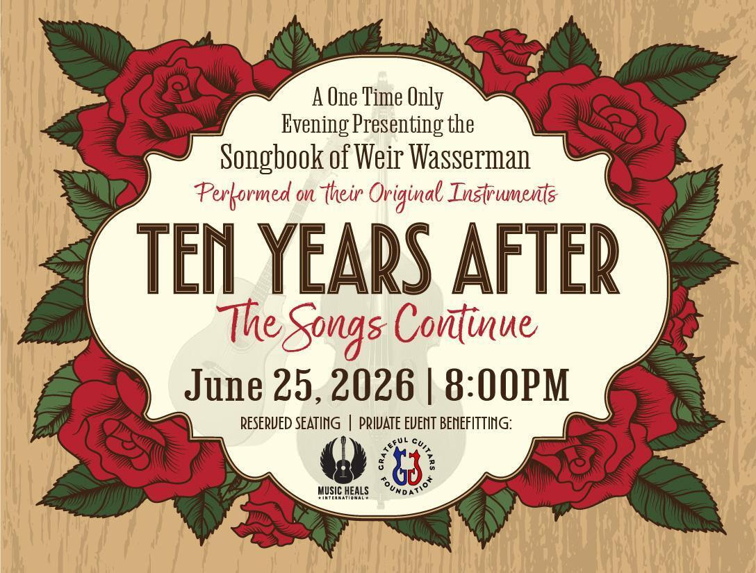 Grateful Guitars Foundation and Music Heals International Launch Benefit Auction & Sweetwater Concert