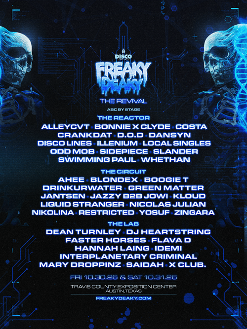 Freaky Deaky 2026 Returns to Austin With ILLENIUM, SLANDER and Liquid Stranger
