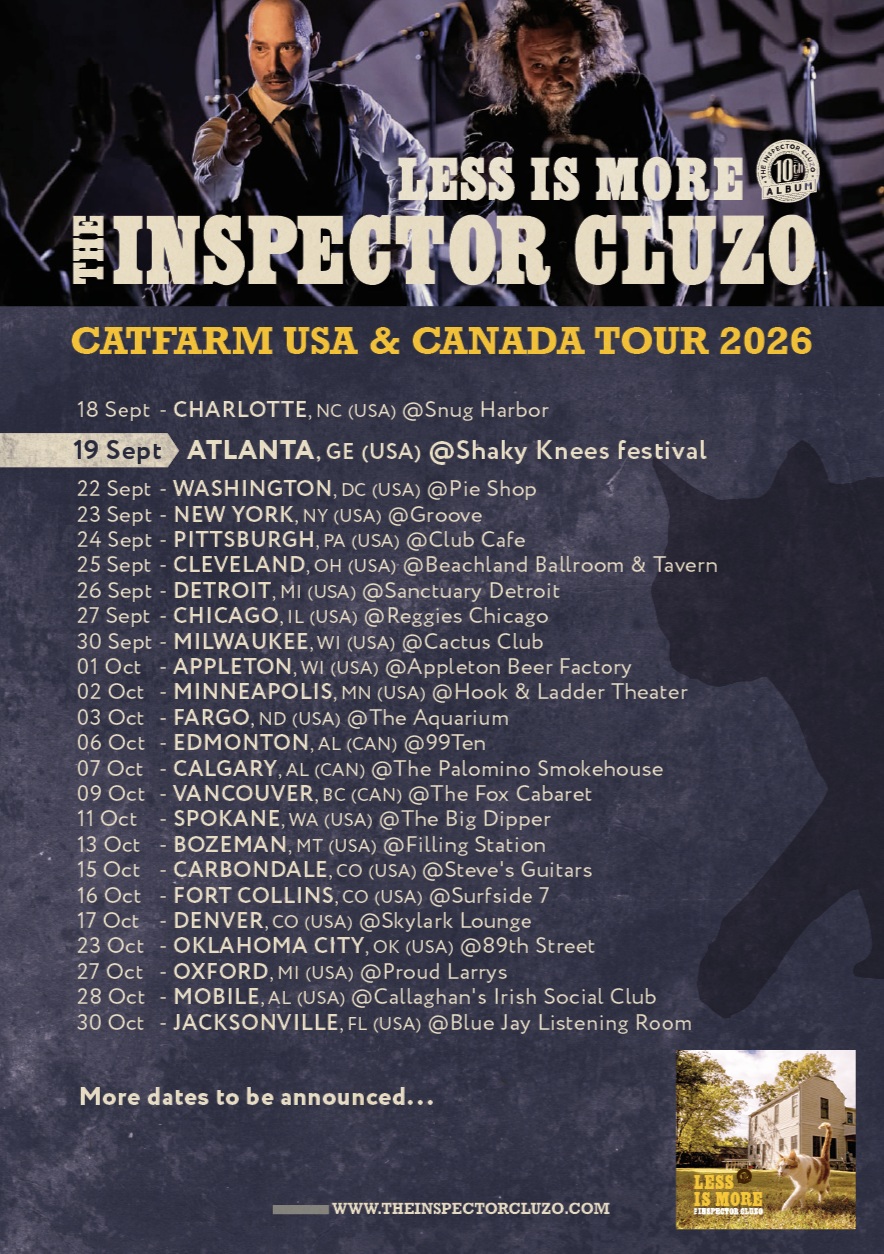 The Inspector Cluzo Announce Less Is More Tour Part 2 2026 Dates