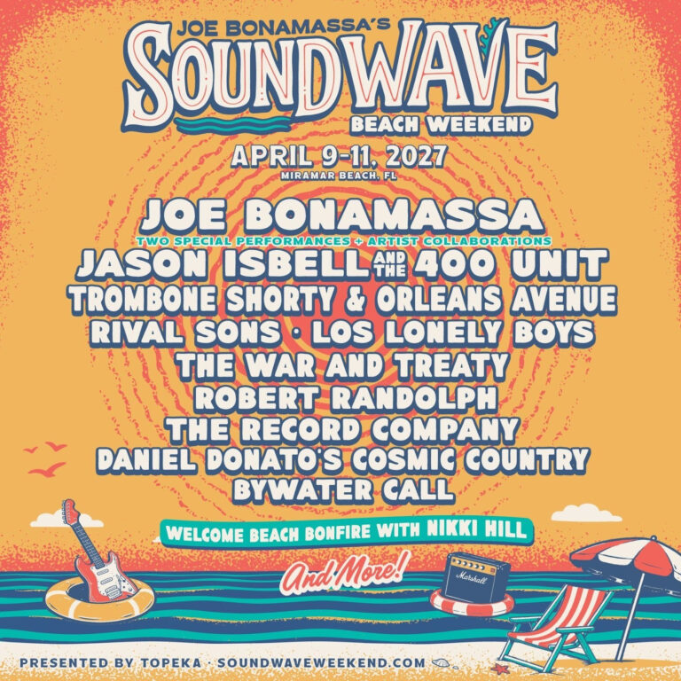 Joe Bonamassa Announces 2027 Return of Sound Wave Beach Weekend Following Sold-Out Debut