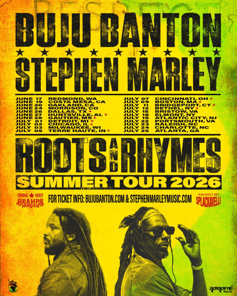 Buju Banton and Stephen Marley Announce 2026 Roots And Rhymes U.S. Summer Tour