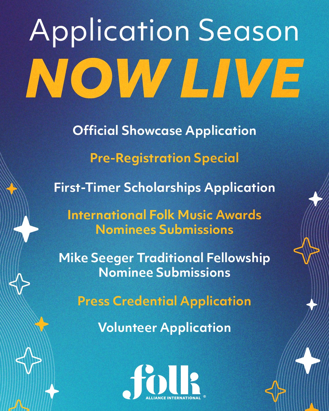 Folk Alliance International Opens Applications for 2027 Chicago Conference