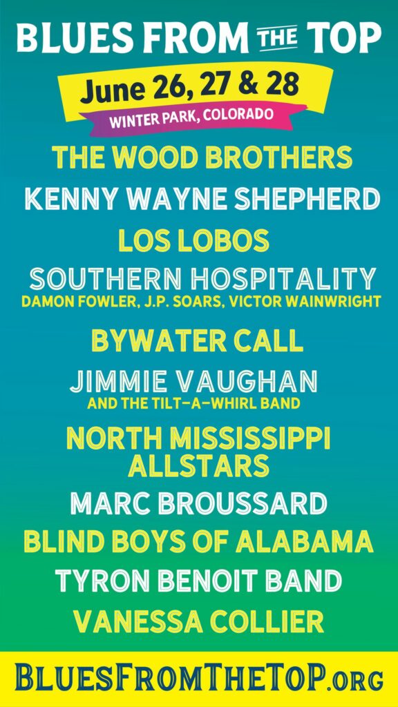 Blues From The Top 2026 Returns to Winter Park With Kenny Wayne Shepherd, Los Lobos and The Wood Brothers