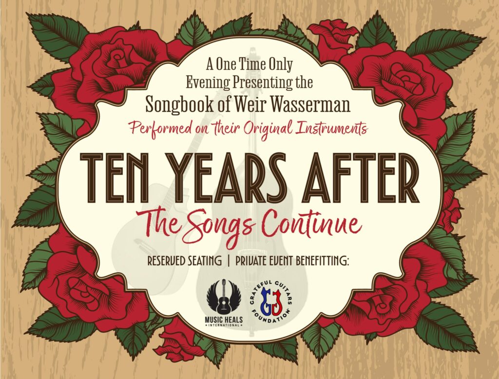 Weir/Wasserman Songbook Celebration at Sweetwater to Benefit Music Heals Int’l and Grateful Guitars