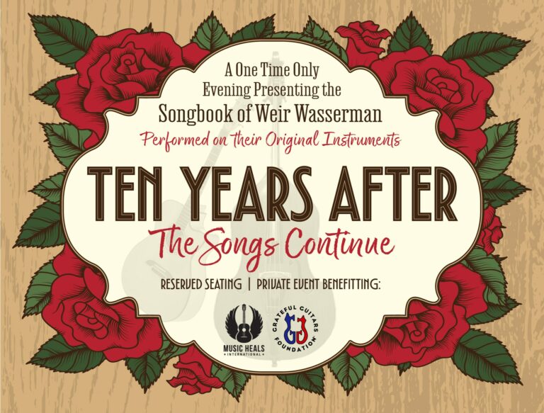 Weir/Wasserman Songbook Celebration at Sweetwater to Benefit Music Heals Int’l and Grateful Guitars