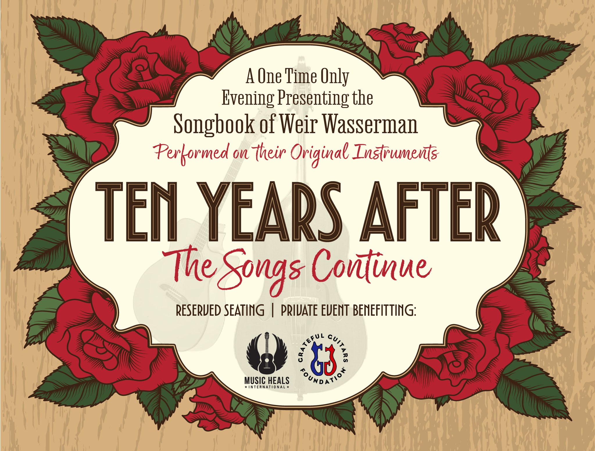 Weir/Wasserman Songbook Celebration at Sweetwater to Benefit Music Heals Int’l and Grateful Guitars