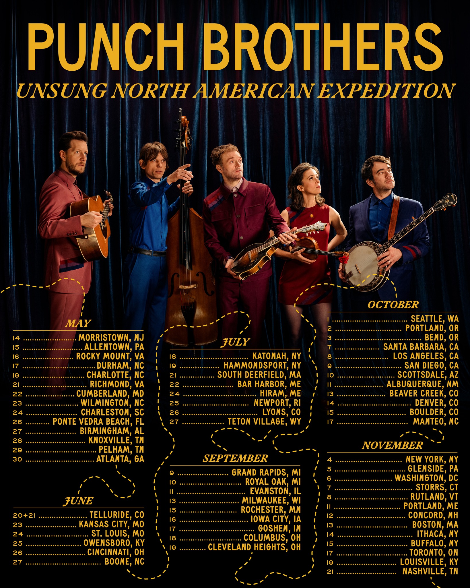 Punch Brothers Add 31 Dates to 2026 North American Tour