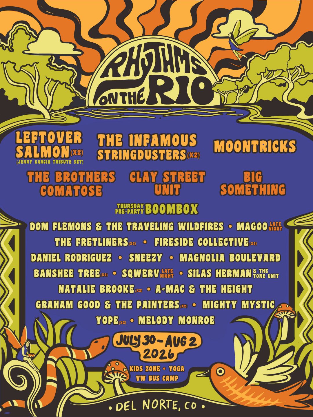 Rhythms on the Rio 2026 Brings Leftover Salmon, Stringdusters & More to Del Norte
