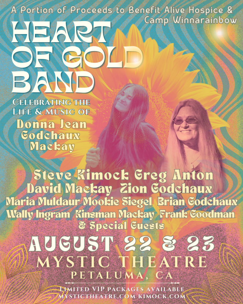 Heart of Gold Band Celebrates Donna Jean Godchaux Mackay