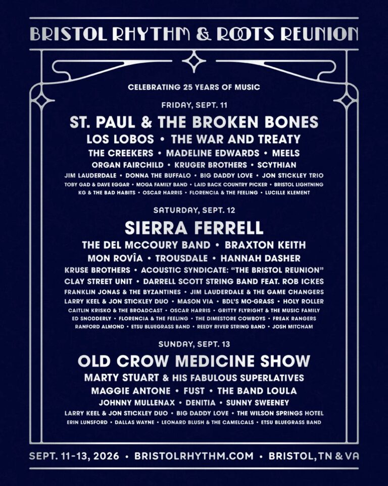 Bristol Rhythm & Roots Reunion Adds More 2026 Artists