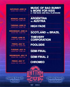 Rhythm Of The Cup Brings Chromeo, Thievery Corporation & More to Miami Beach Bandshell