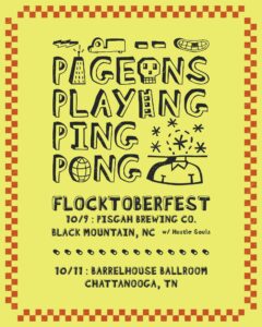 PIGEONS PLAYING PING PONG ANNOUNCE FLOCKTOBERFEST 2026