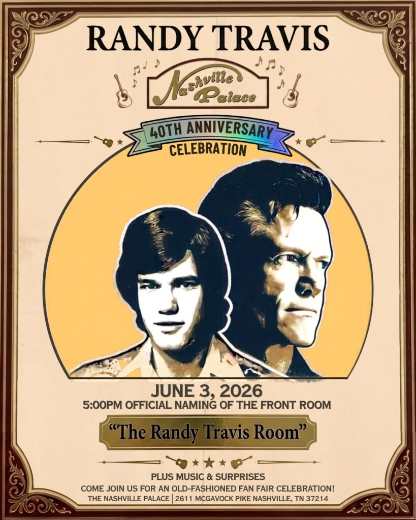 Randy Travis To Celebrate 40 Years Of Seminal Debut Storms Of Life On June 3, Where It All Began, The Nashville Palace