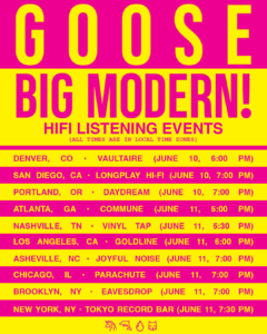 Goose Announce Hi-Fi Listening Events to Celebrate New Album Out June 12