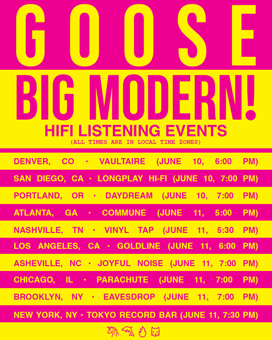 Goose Announce Hi-Fi Listening Events to Celebrate New Album Out June 12