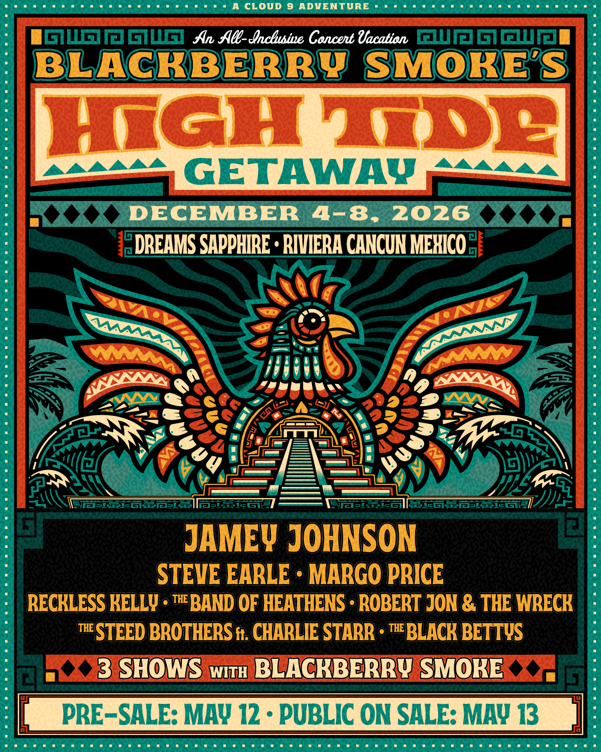 Blackberry Smoke Announces High Tide Getaway 2026 at Dreams Sapphire Resort