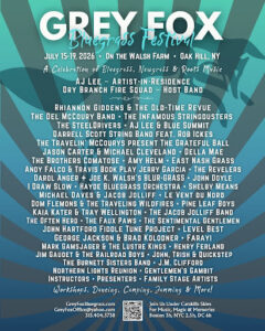 Grey Fox Bluegrass Festival Shares 2026 Stage Schedules