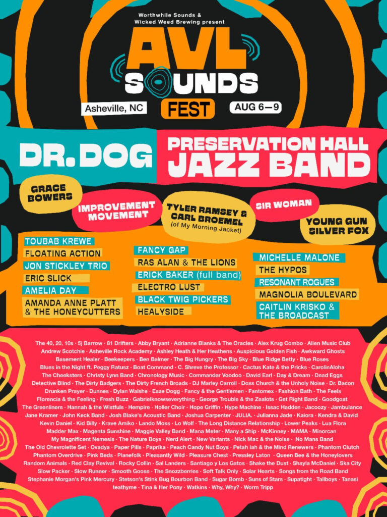 AVL Sounds Fest 2026 Lineup Announced: Dr. Dog, Preservation Hall Jazz Band & 150+ Acts