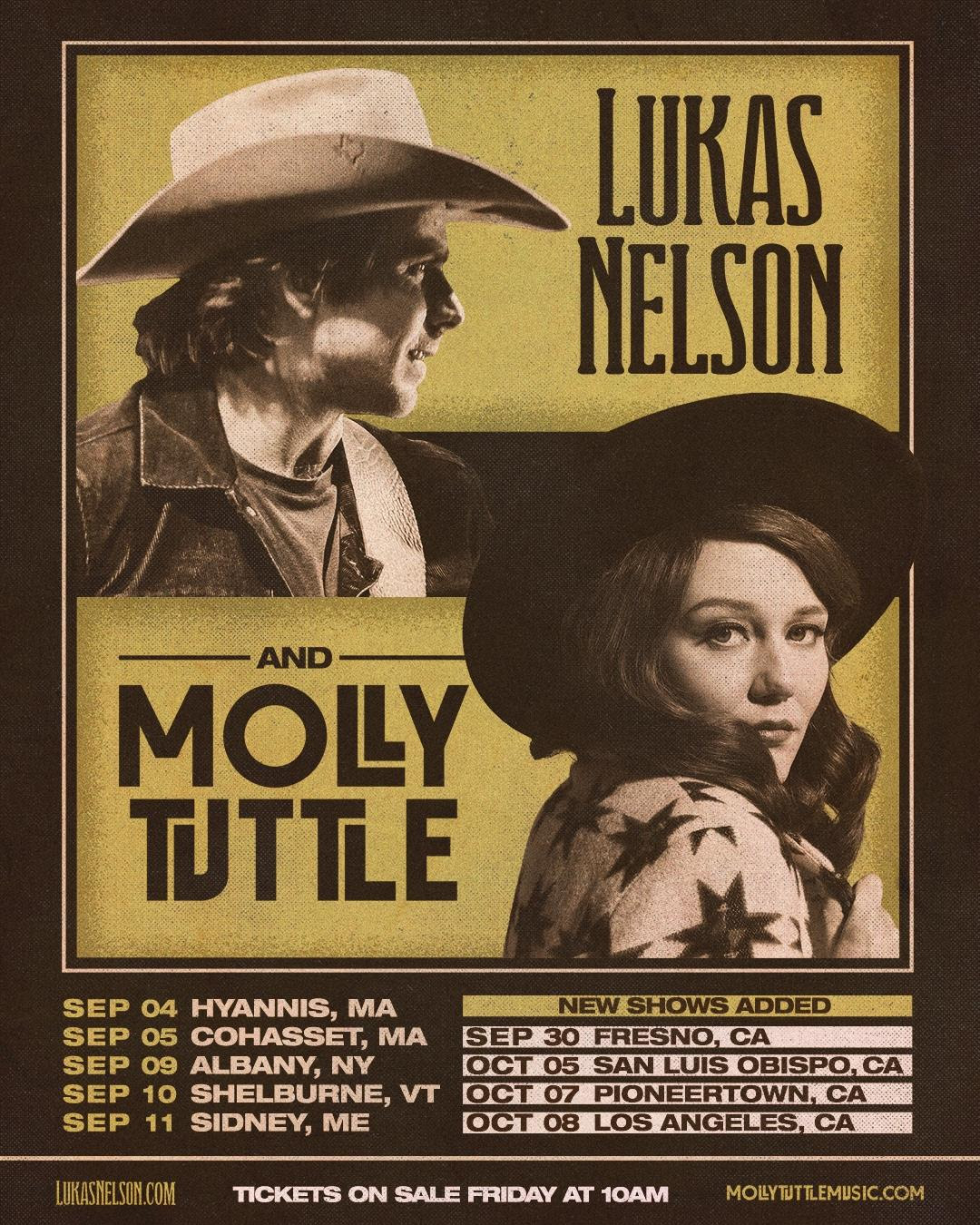 Lukas Nelson and Molly Tuttle Add West Coast Dates