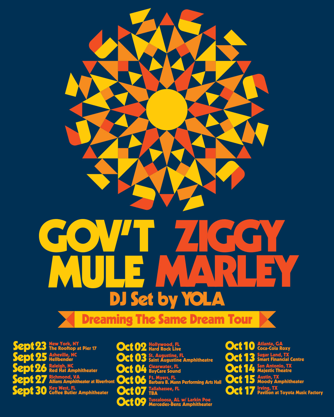 Gov’t Mule and Ziggy Marley Announce Dreaming The Same Dream Tour