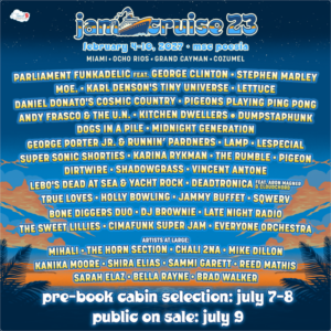 Jam Cruise Announces Full Details for 23rd Sailing