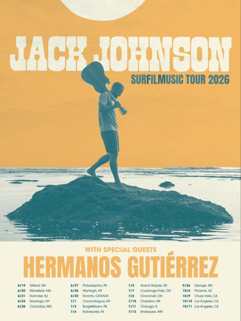 Jack Johnson Announces SURFILMUSIC Tour 2026